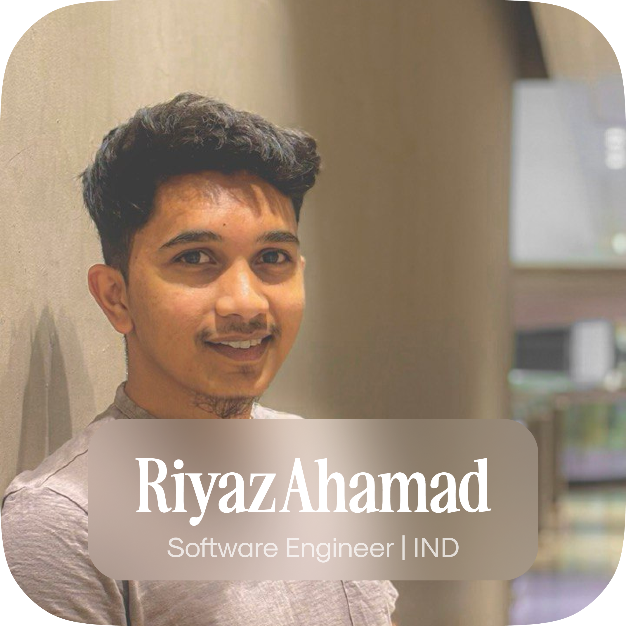 Picture of RiyazAhamad also known as theriyazo, a software engineer based in India.